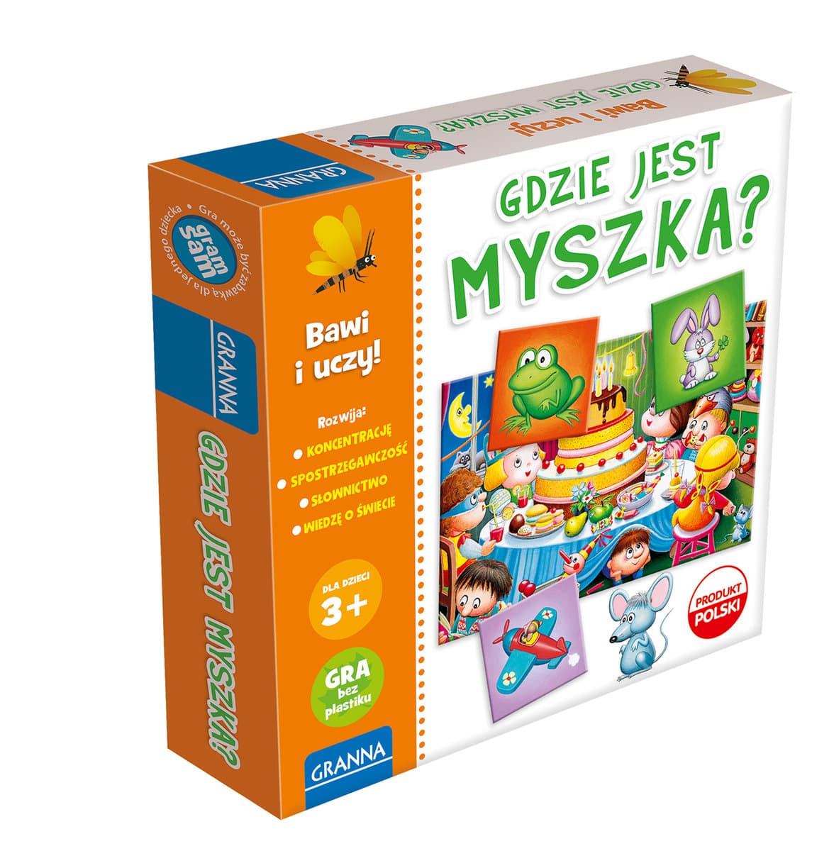 Gdzie jest myszka?, gra planszowa, GRANNA