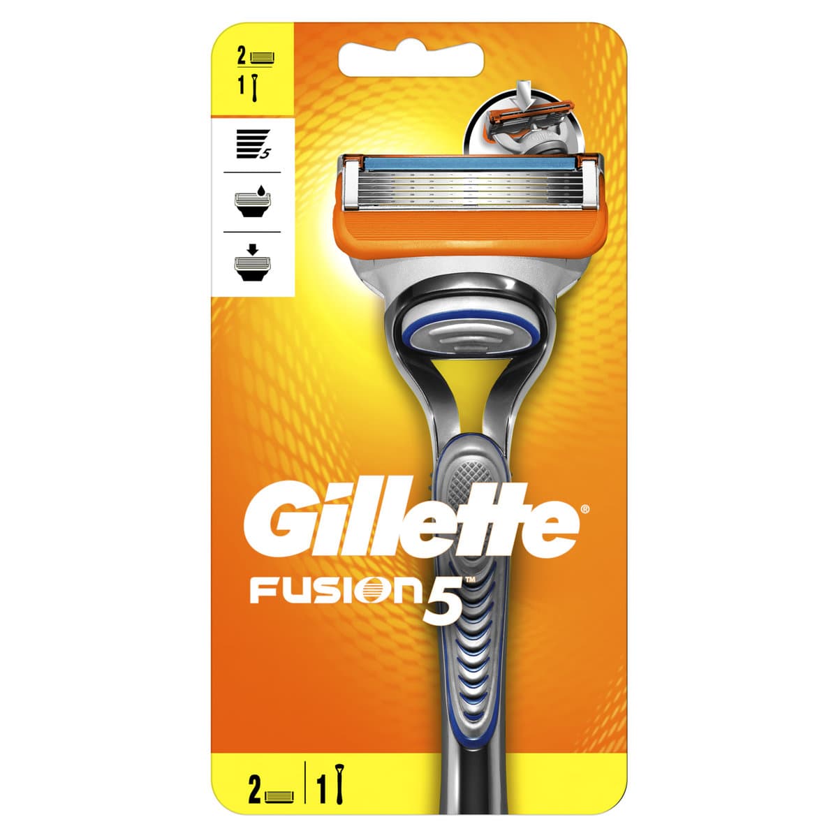 Maszynka Do Golenia Gillette Fusion5 + 2 Ostrza Wkłady
