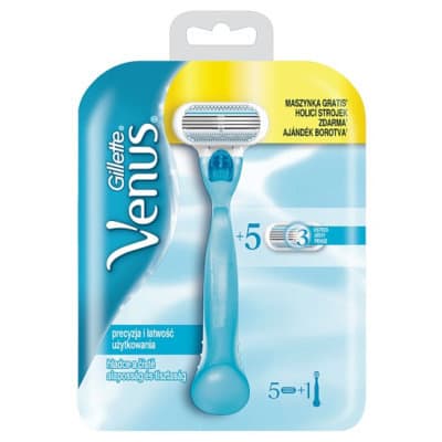 Gillette, Venus, rączka maszynki do golenia + 5 wkładów