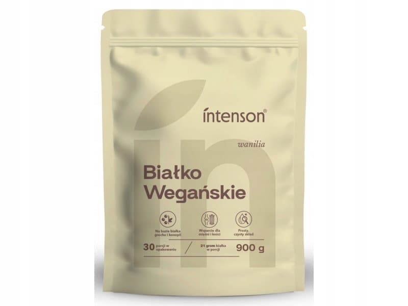 Intenson Wegańskie białko smak wanilia 900g