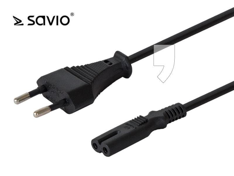 Kabel 2-Pin F - Euro M Savio CL-97, 1.2 m
