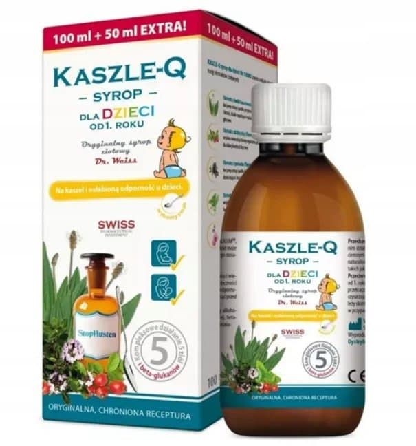 KASZLE-Q Syrop ziołowy dla dzieci, 150ml