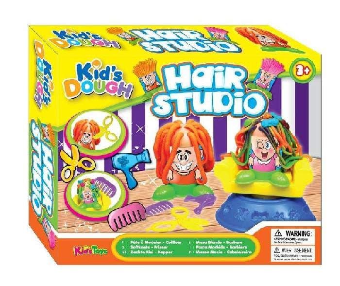 Kid's Dough, Masa plastyczna, zakład fryzjerski, zestaw