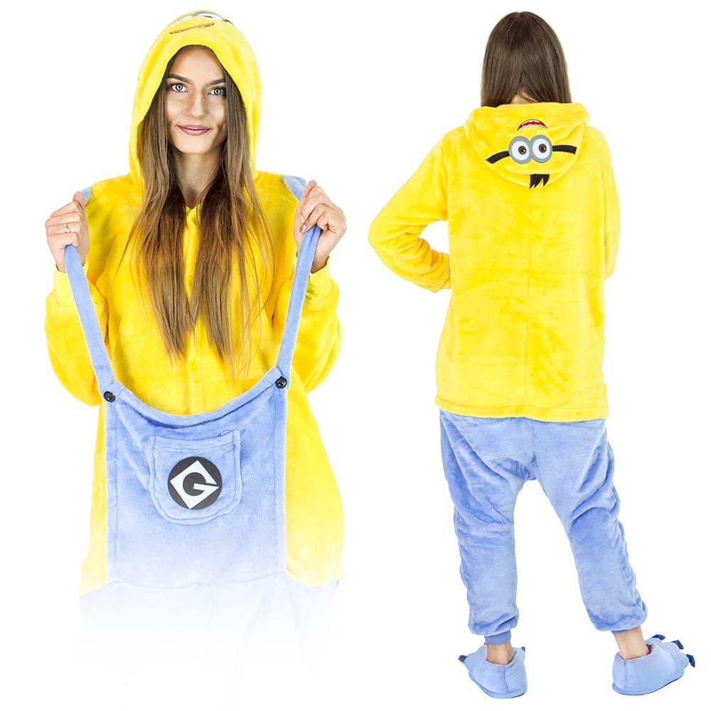 Kigurumi Onesie, Piżama Kombinezon Minionek, Rozmiar L