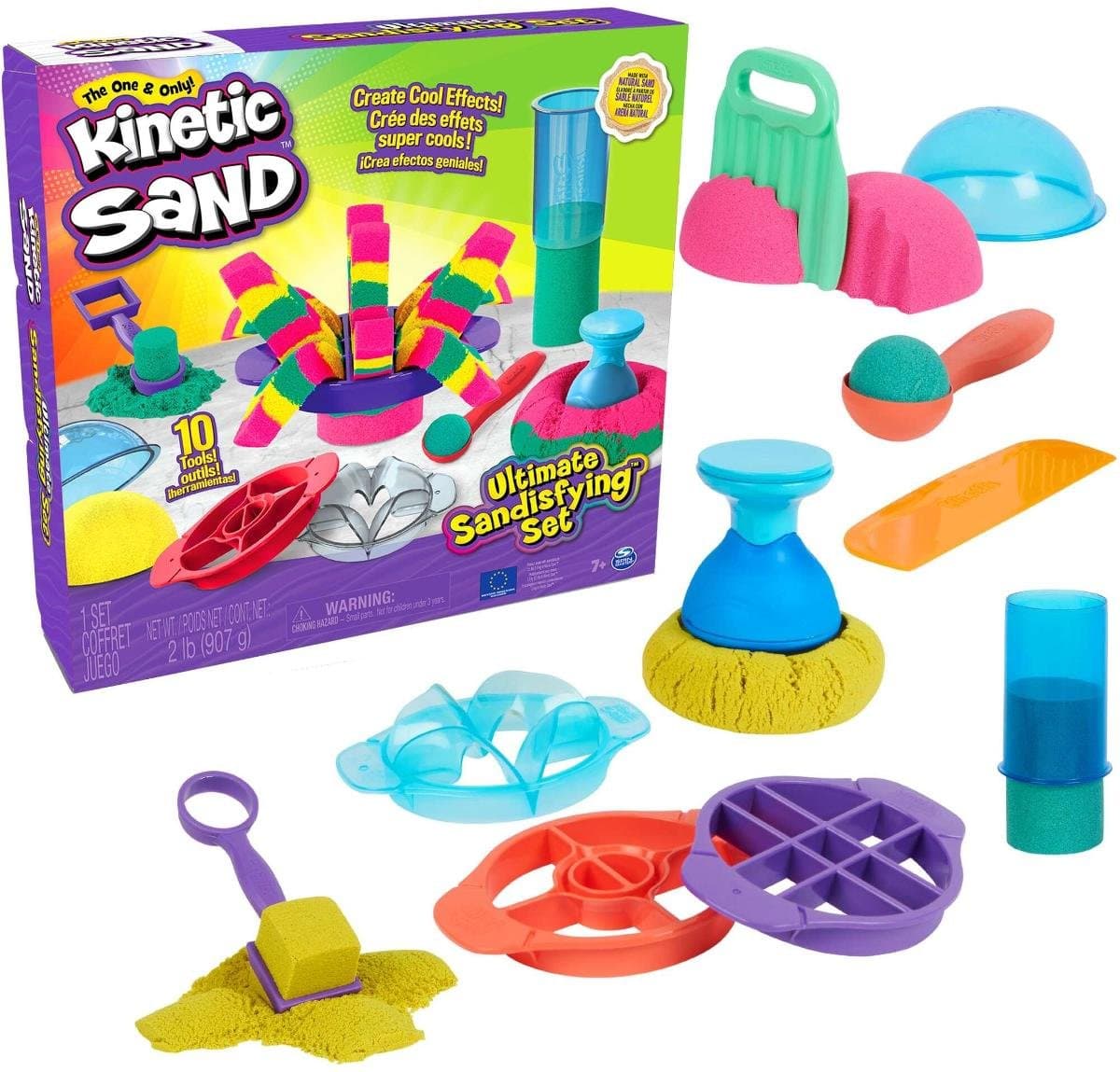 Kinetic Sand, piasek kinetyczny, satysfakcjonujący zestaw