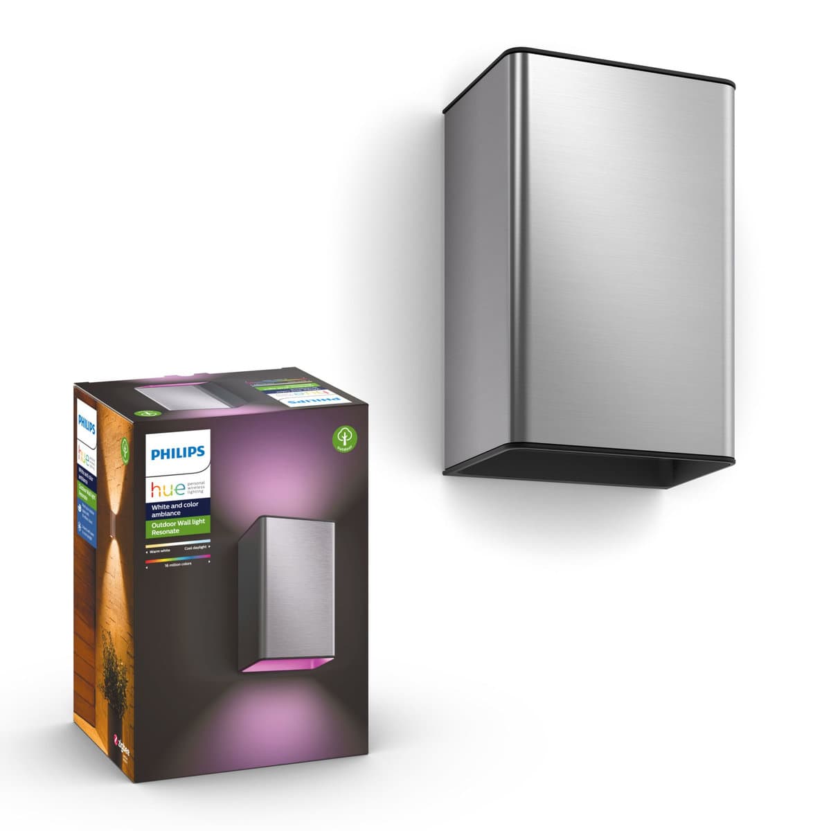 Kinkiet zewnętrzny PHILIPS HUE Resonate, srebrny