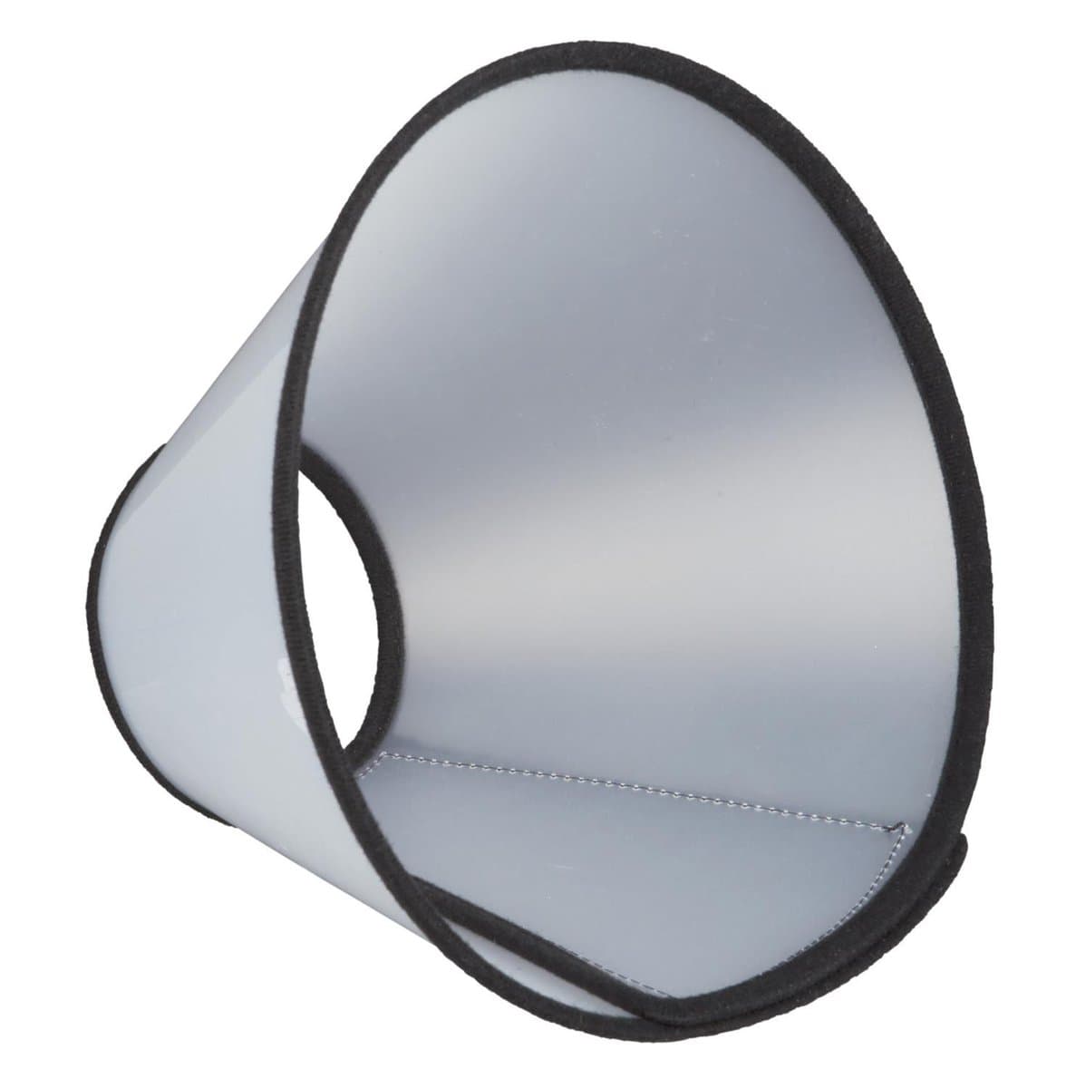KOŁNIERZ OCHRONNY PLASTIKOWY Z RZEPEM, L–XL: 50–58 cm/28 cm