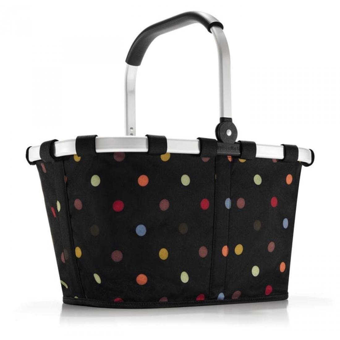Kosz zakupowy w grochy REISENTHEL Carrybag, czarny