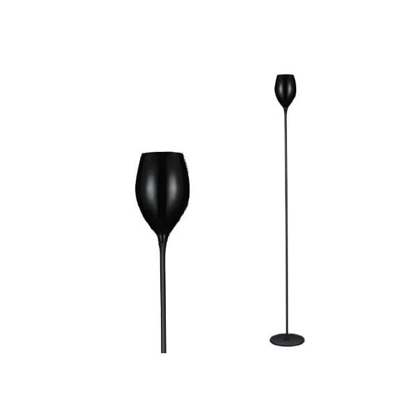 Lampa podłogwa AZZARDO Izza, 1x40 W, E14, czarna, 165x13 cm