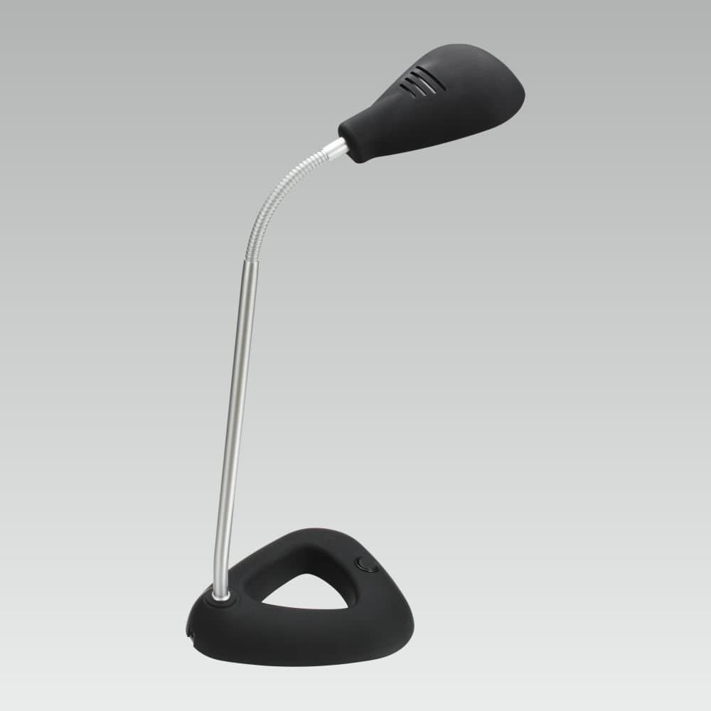 Lampka biurkowa PREZENT Flipp, czarna, 4,68W, 34x17 cm