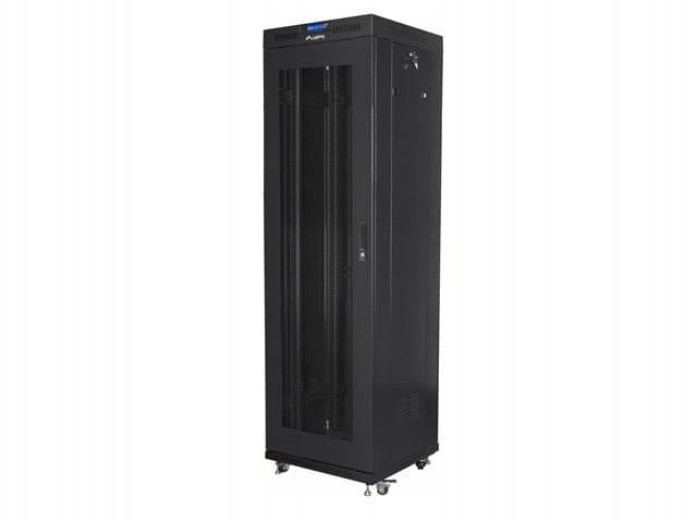 LANBERG Szafa stojąca rack 19 42U 600x600, czarna