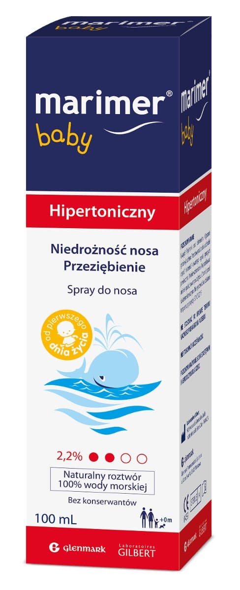 Wyrób medyczny, Marimer, Baby, Hipertoniczny spray do nosa, 100 ml