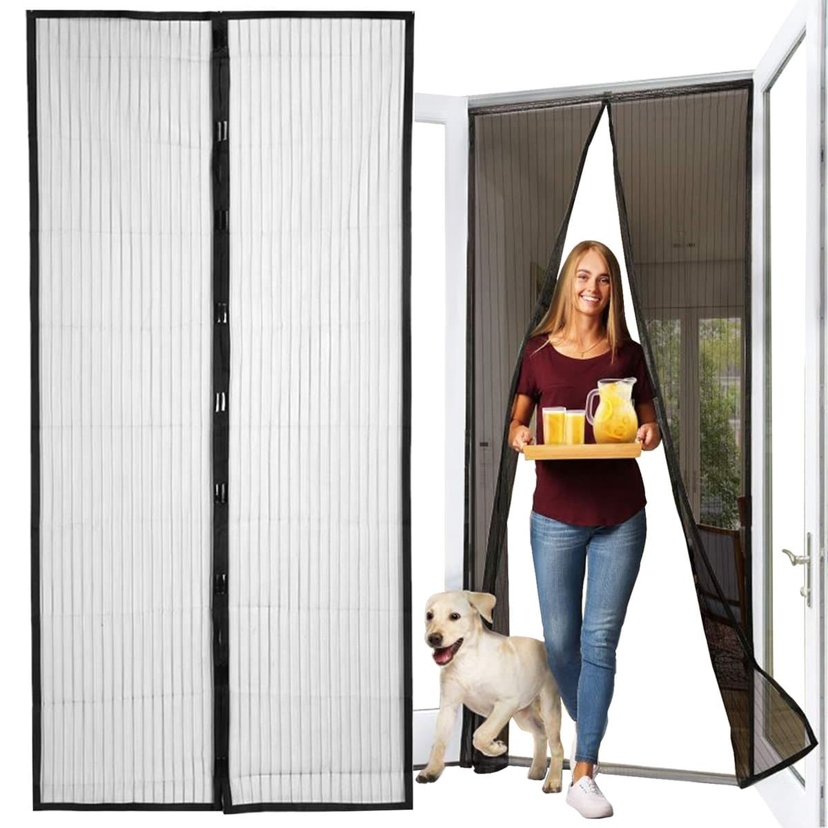 Moskitiera na Drzwi Owady Komary 80/90/100x210/220 REPEST