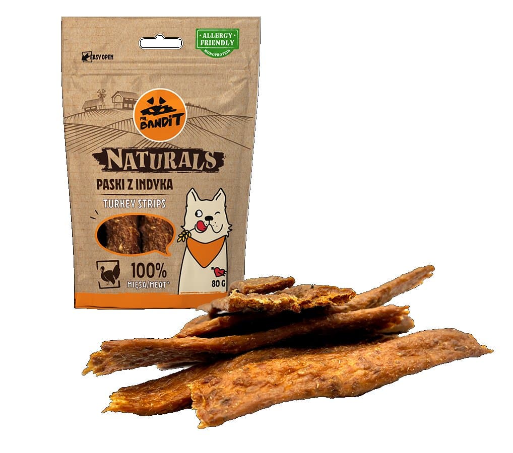 Mr. Bandit Naturals Turkey Stripes 80g