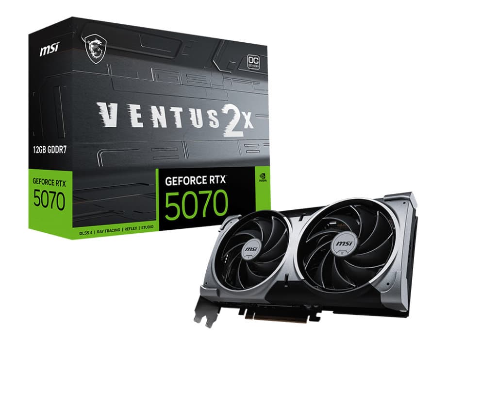 MSI GeForce RTX 5070 VENTUS 2X OC 12GB GDDR7 DLSS 4