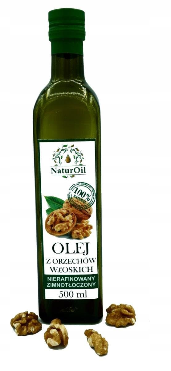 Olej orzechowy z orzechów włoskich 500ml NaturOil