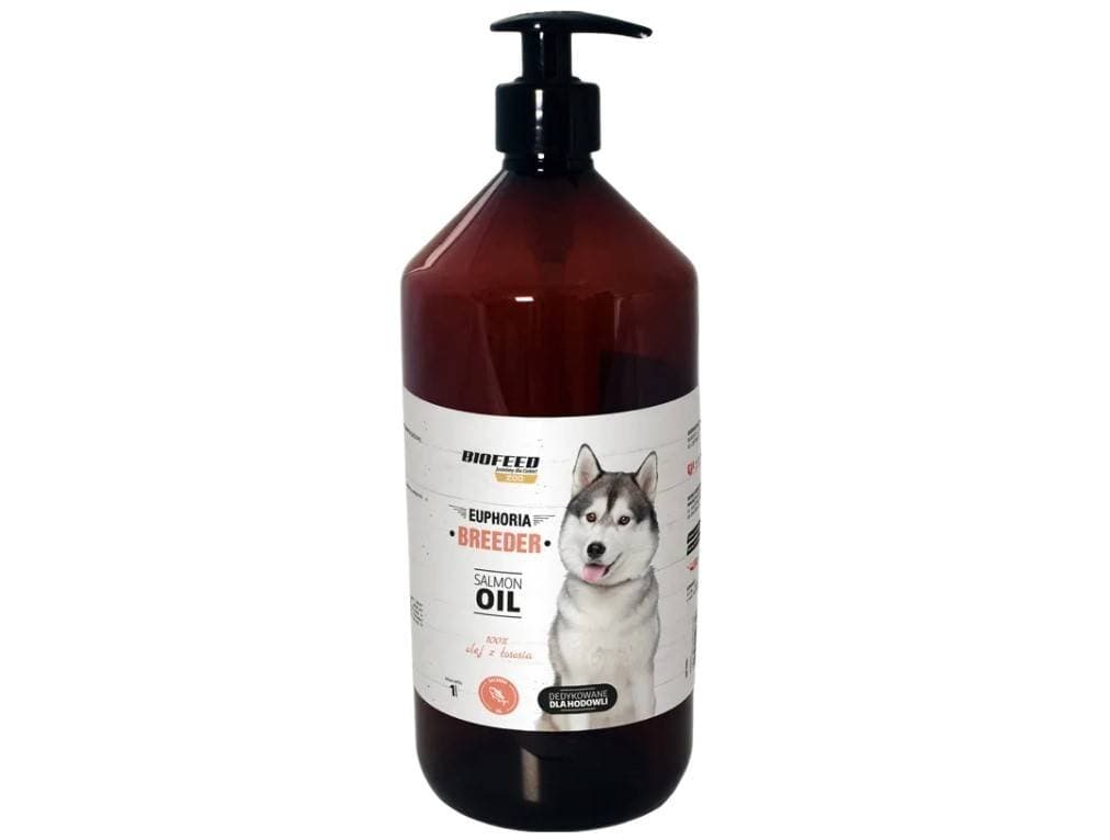 OLEJ Z ŁOSOSIA DLA PSA 1L SALMON OIL RYBNY OMEGA-3 1000ML