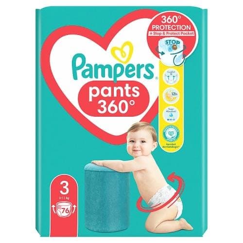 Pampers Pants Pieluchomajtki rozmiar 3, 76 sztuk