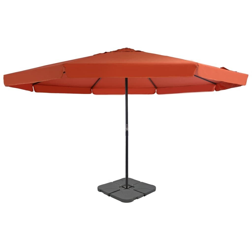 Parasol ogrodowy z przenośną podstawą VIDAXL, pomarańczowy
