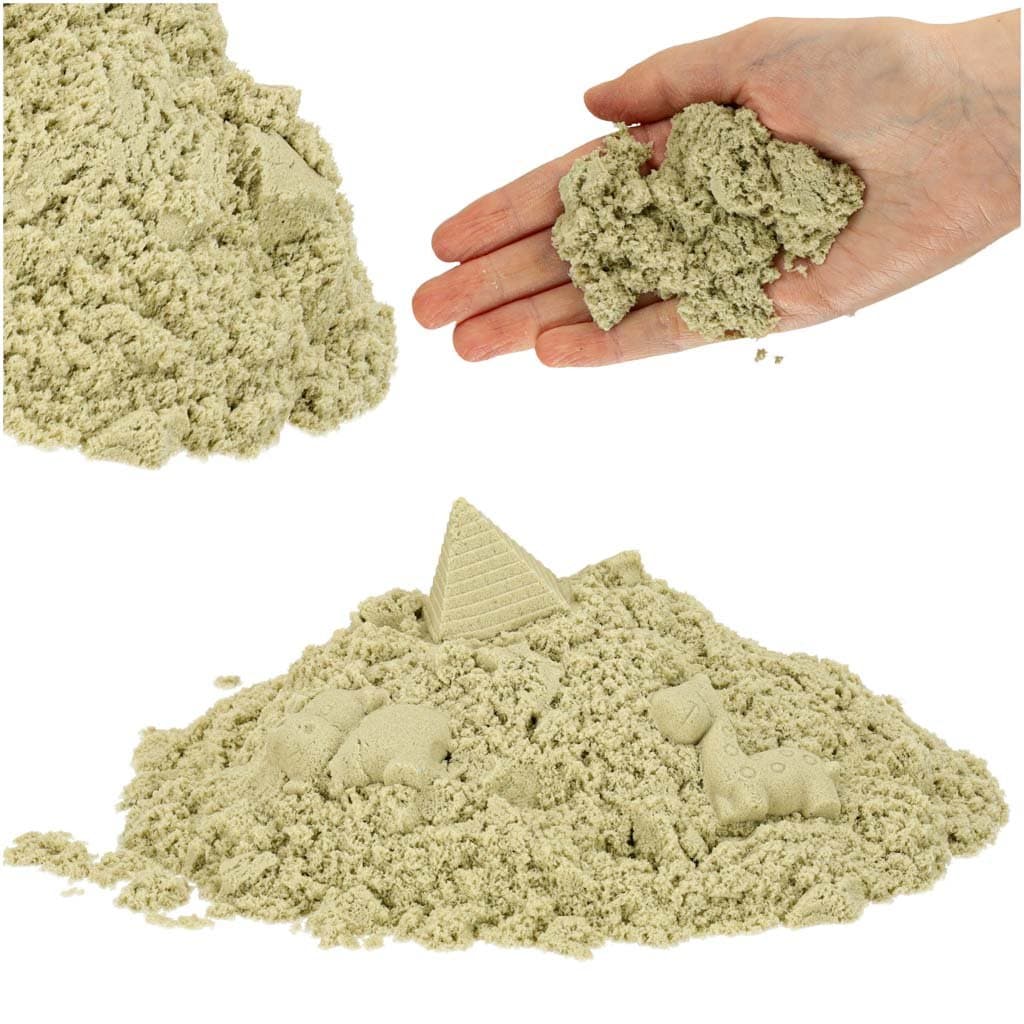 Magiczny piasek kreatywny plastyczny piaskolina w woreczku 1Kg beżowy