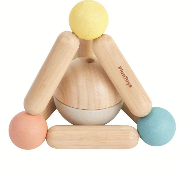 Plan Toys, grzechotka Piramidka