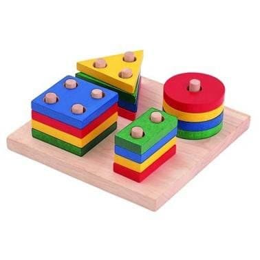 Plan Toys, plansza z figurami geometrycznymi