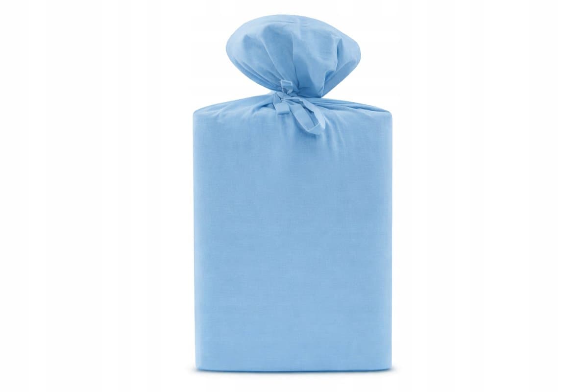Prześcieradło perkalowe Dormeo Essentials cyan 90X200