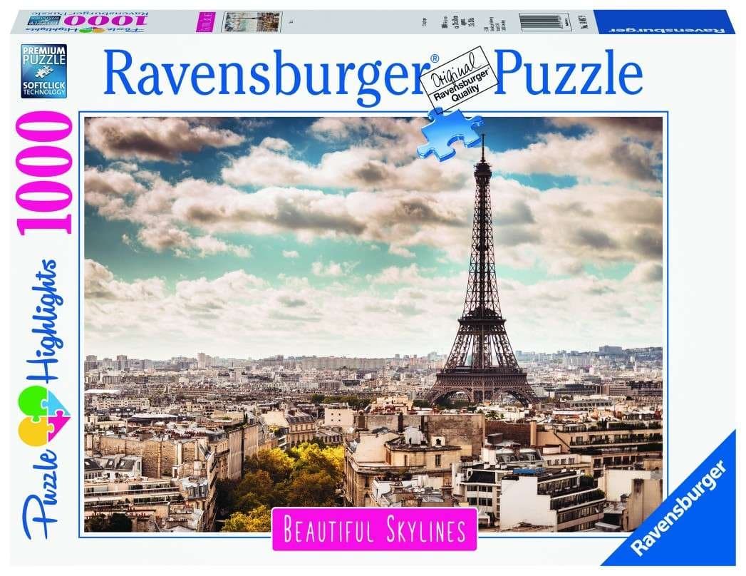 Ravensburger, puzzle, Highlights, Paryż, 1000 el.