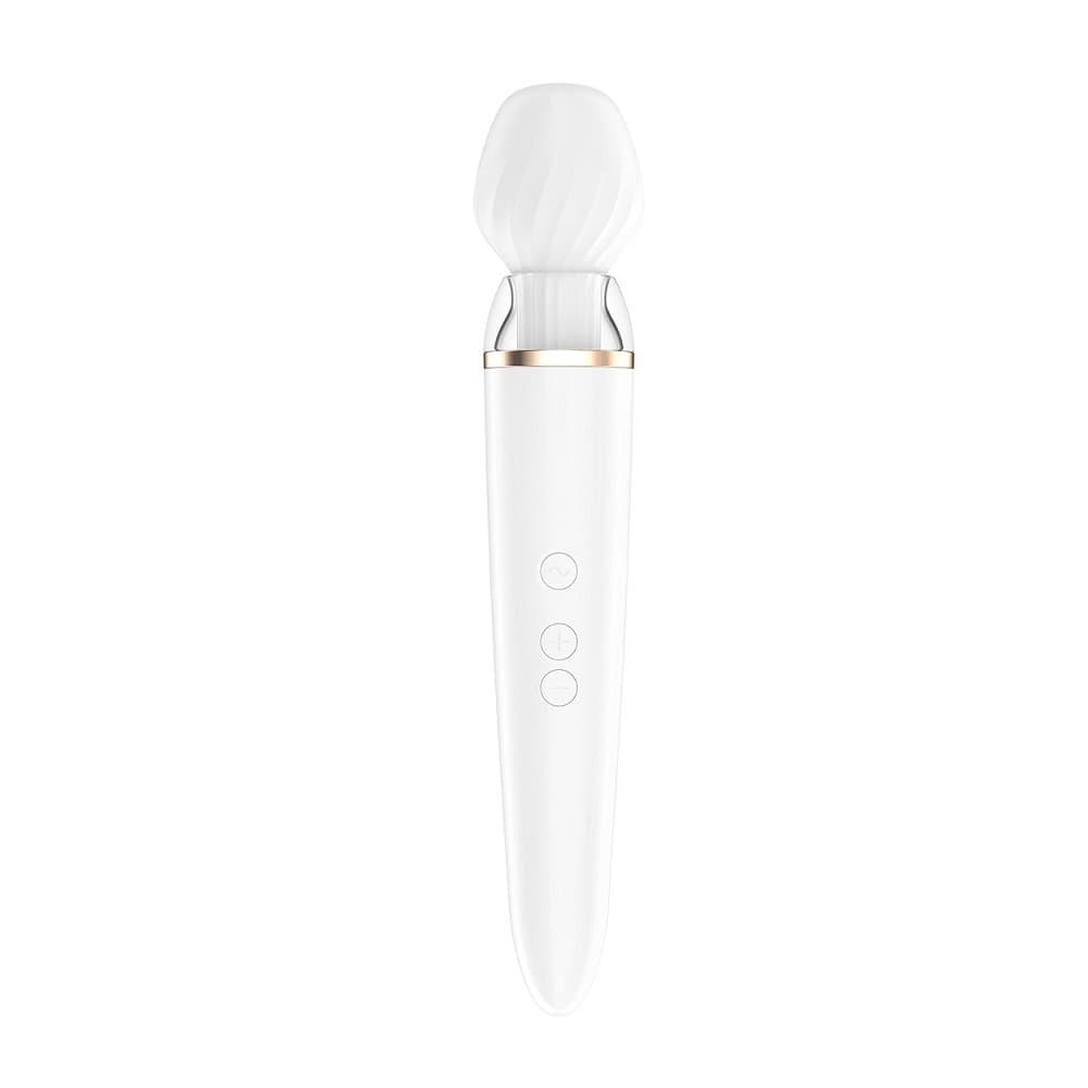 Satisfyer, Double Wand-er, Wibrator różdżka White