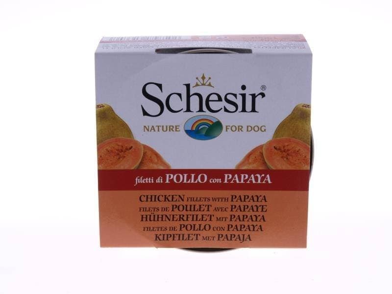 Schesir Pies 150G Puszka Kurczak Papaja, Karma Dla Psa