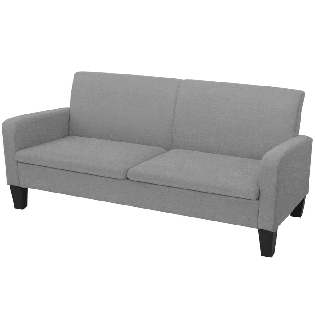 Sofa VIDAXL, 2-osobowa, szara, 180x65x76 cm