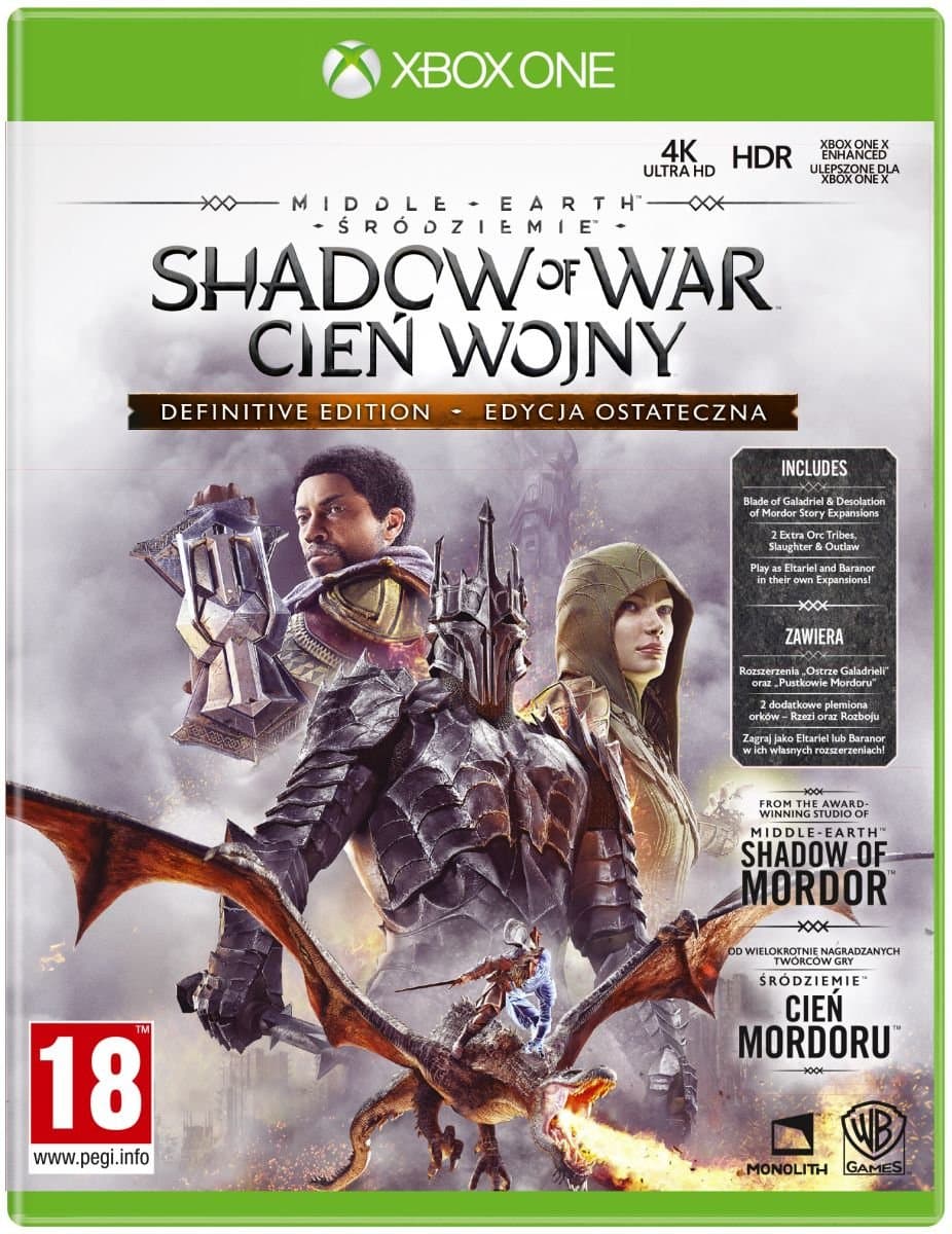 Śródziemie: Cień Wojny - Definitive Edition, Xbox One