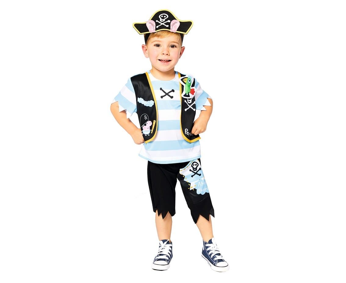 Strój dla dzieci Świnka Peppa George Pirate, rozm. 3-4 lat