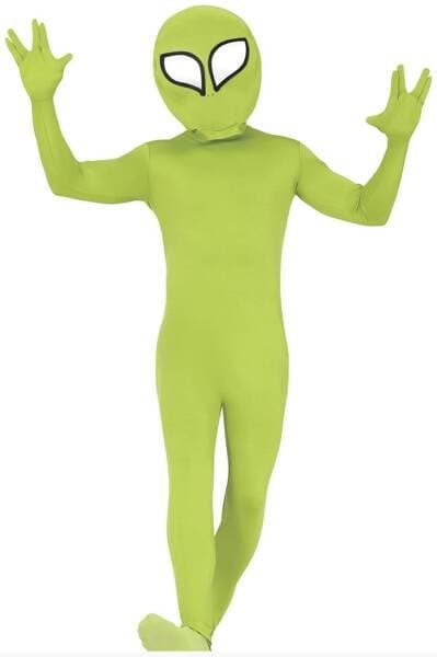 Strój kosmita zielony-M