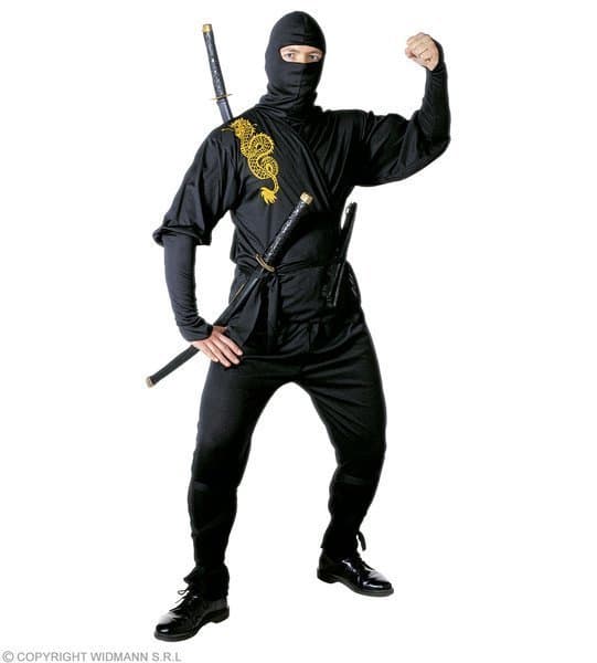 Strój Ninja Złoty Smok-Xxl