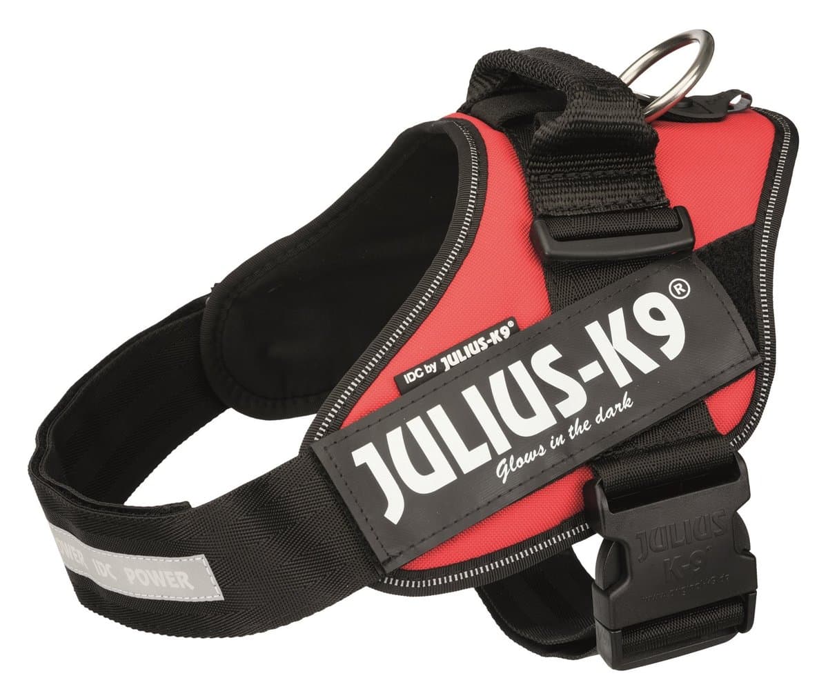 Szelki Julius-K9®, 1/L: 63–85 cm/50 mm, czerwone
