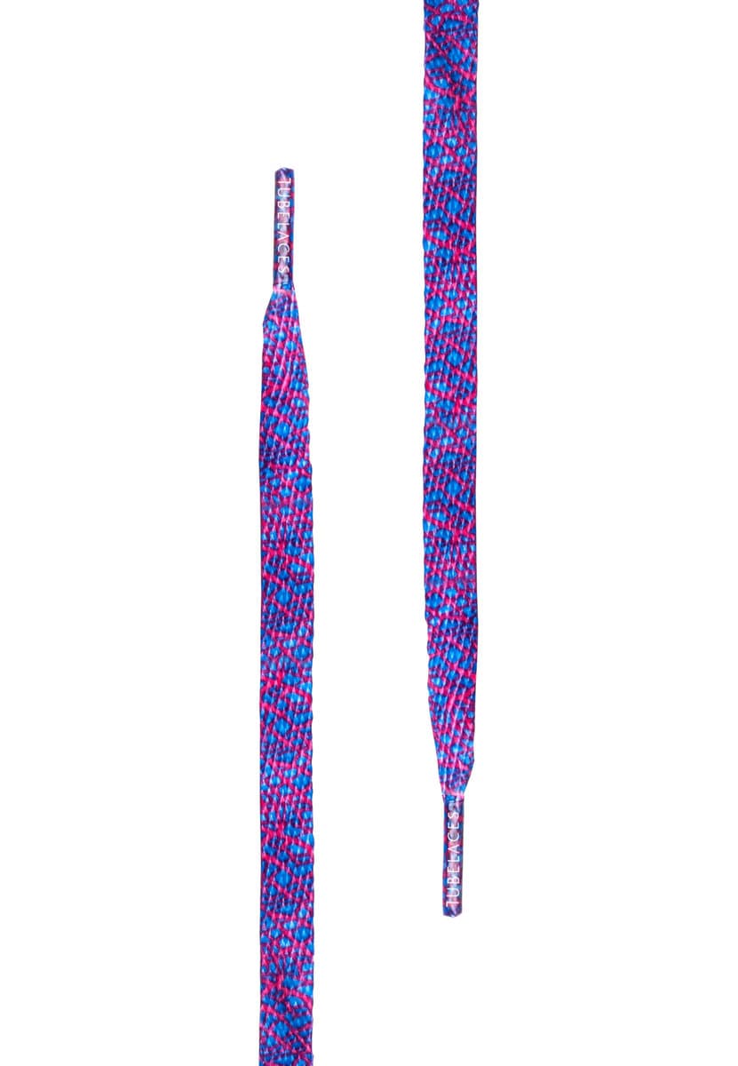 Sznurowadła Tubelaces - Elephant Royal/Red (140 Cm)
