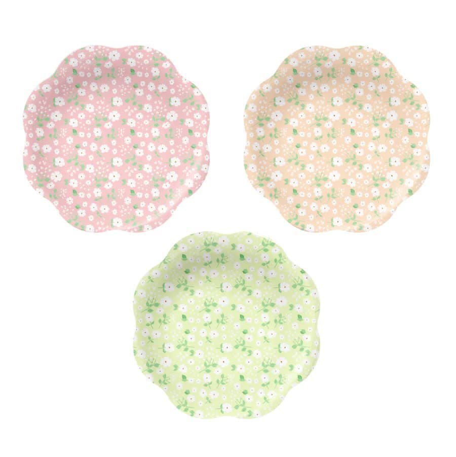 Talerzyki papierowe Łąka 22,8 cm - 6 sztuk