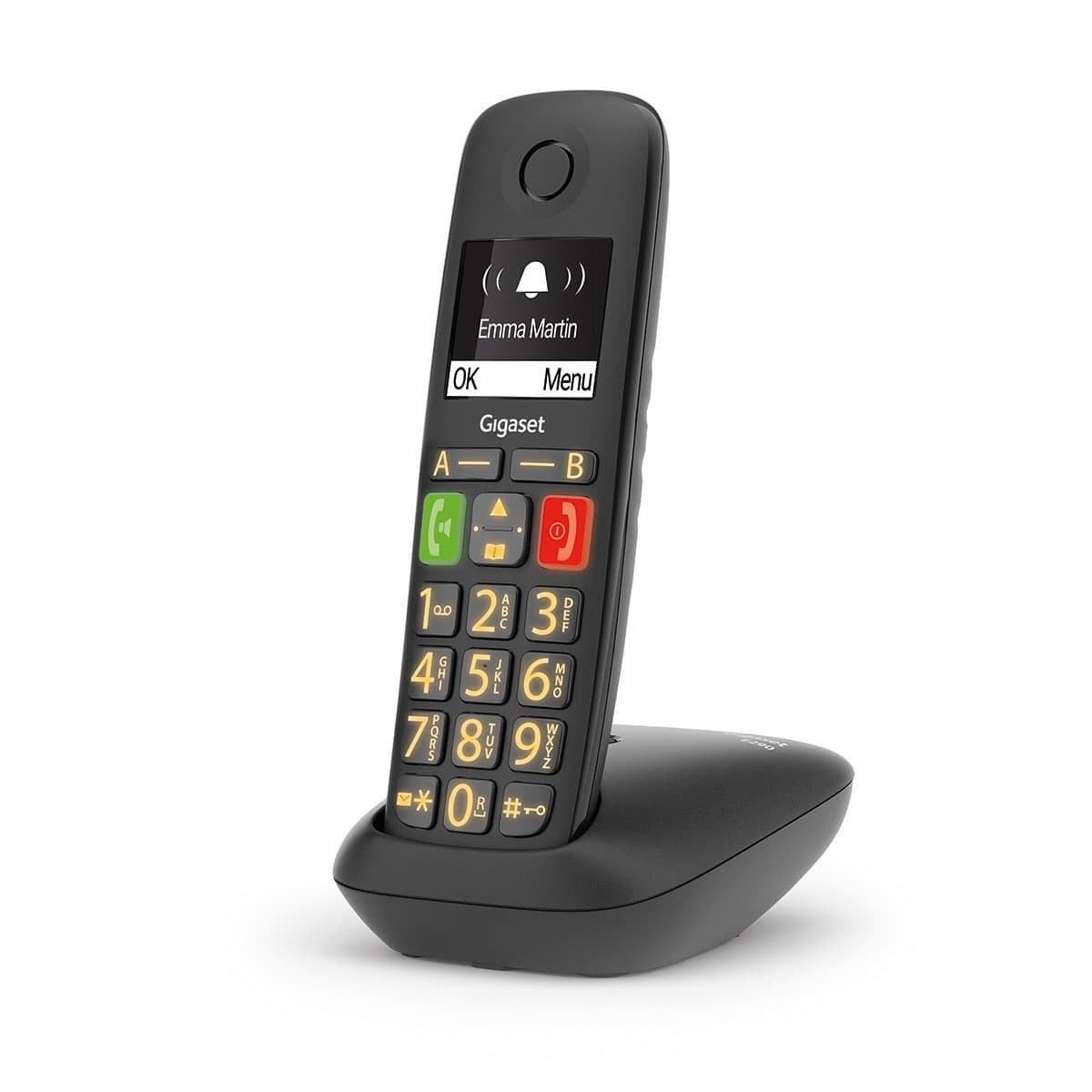 Telefon stacjonarny GIGASET E290, Czarny