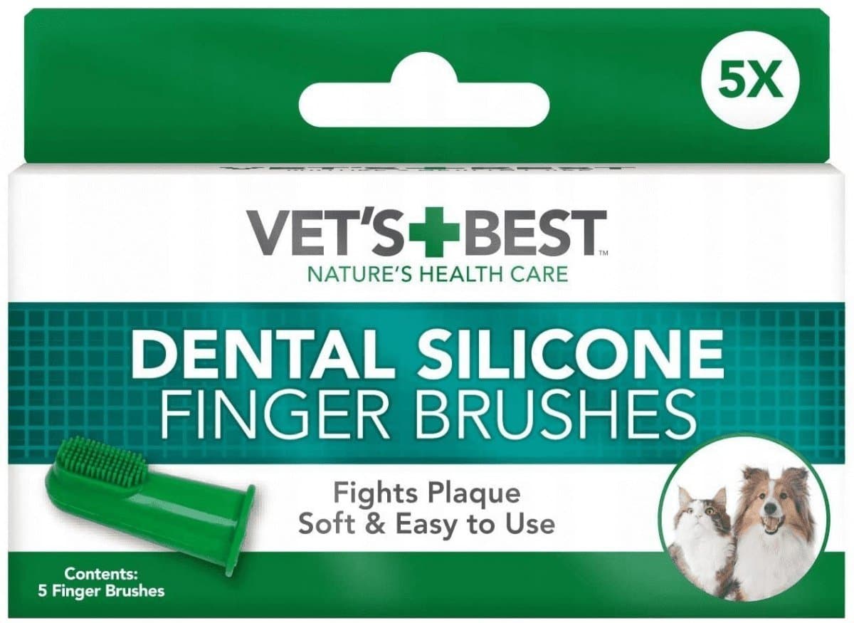 VET'S BEST SZCZOTECZKI SILIK. NAPALCOWE [80383] 5szt