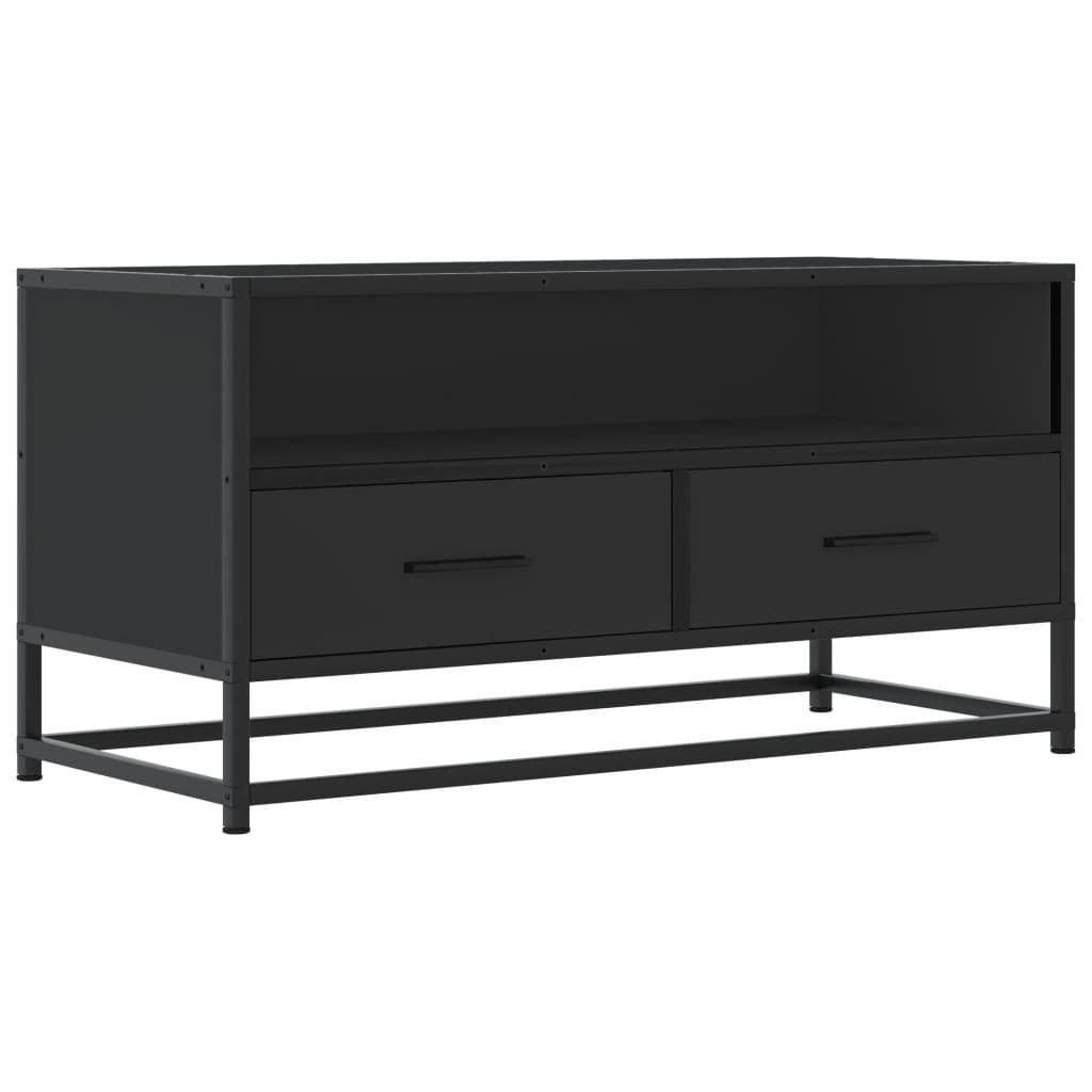 vidaXL Szafka pod telewizor, czarna, 80x34,5x40 cm