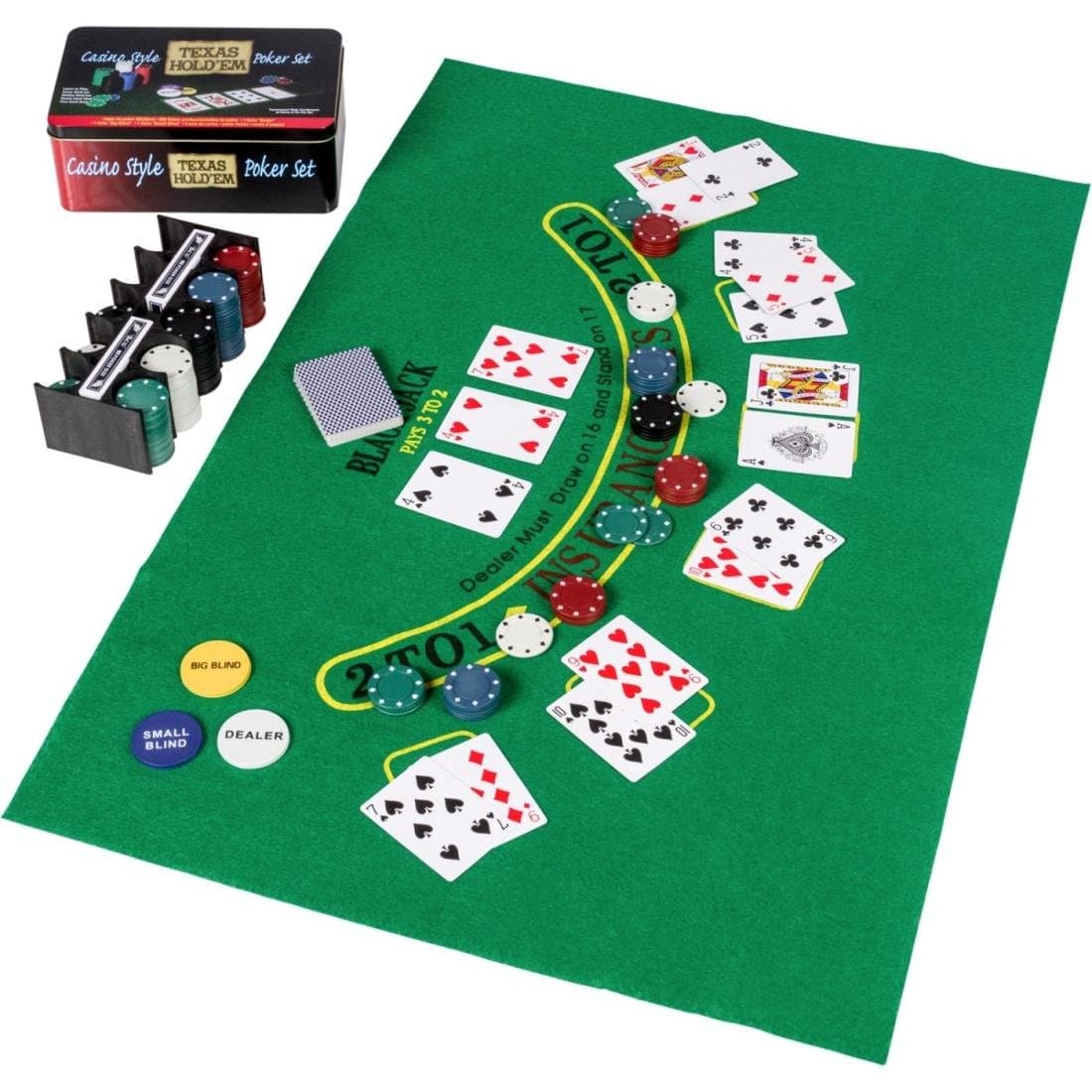 Zestaw pokerowy w aluminiowym pudełku, TwójPasaż