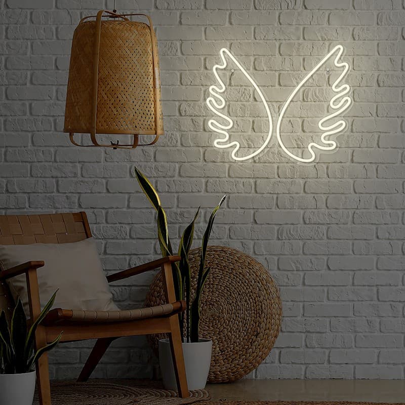 Neon PLEXI LED SKRZYDŁA białe FPNE09X Forever Light