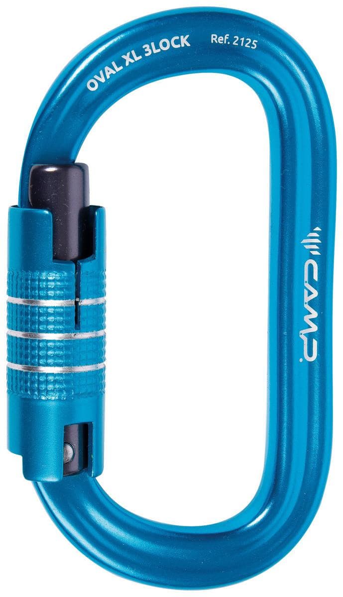 Karabinek Oval XL 3Lock (różne kolory) Niebieski