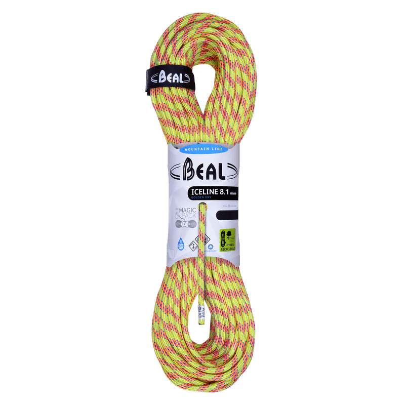 Lina dynamiczna Ice Line Unicore 8,1mm (różne wersje) 50 m Anis Golden Dry
