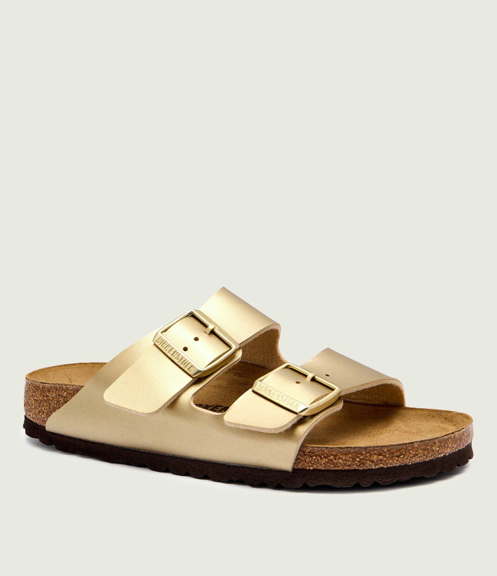 Birkenstock Klapki Arizona BF | z dodatkiem skóry | narrow fit