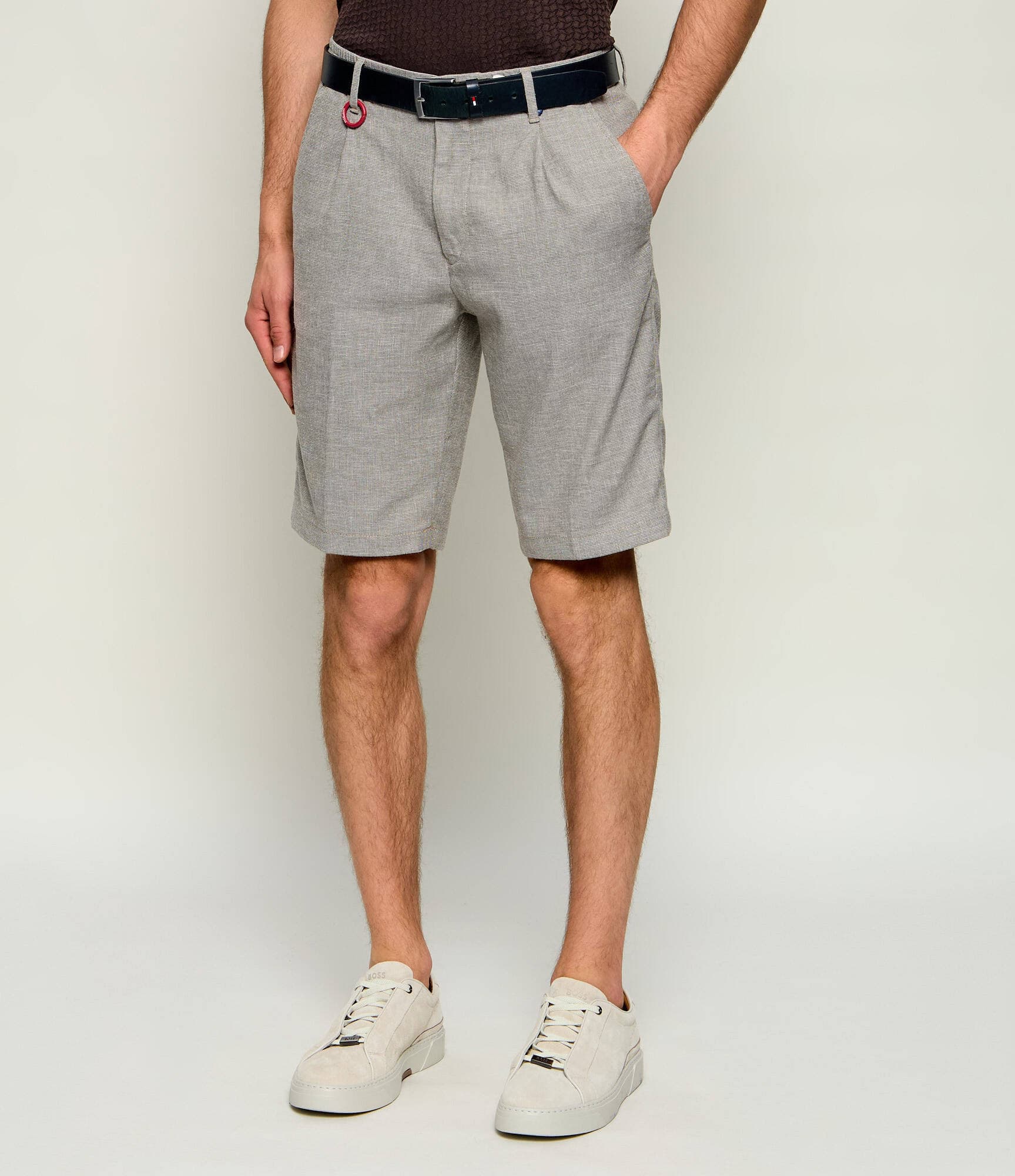Joop! Jeans Szorty chino Ruby | Regular Fit | z dodatkiem lnu