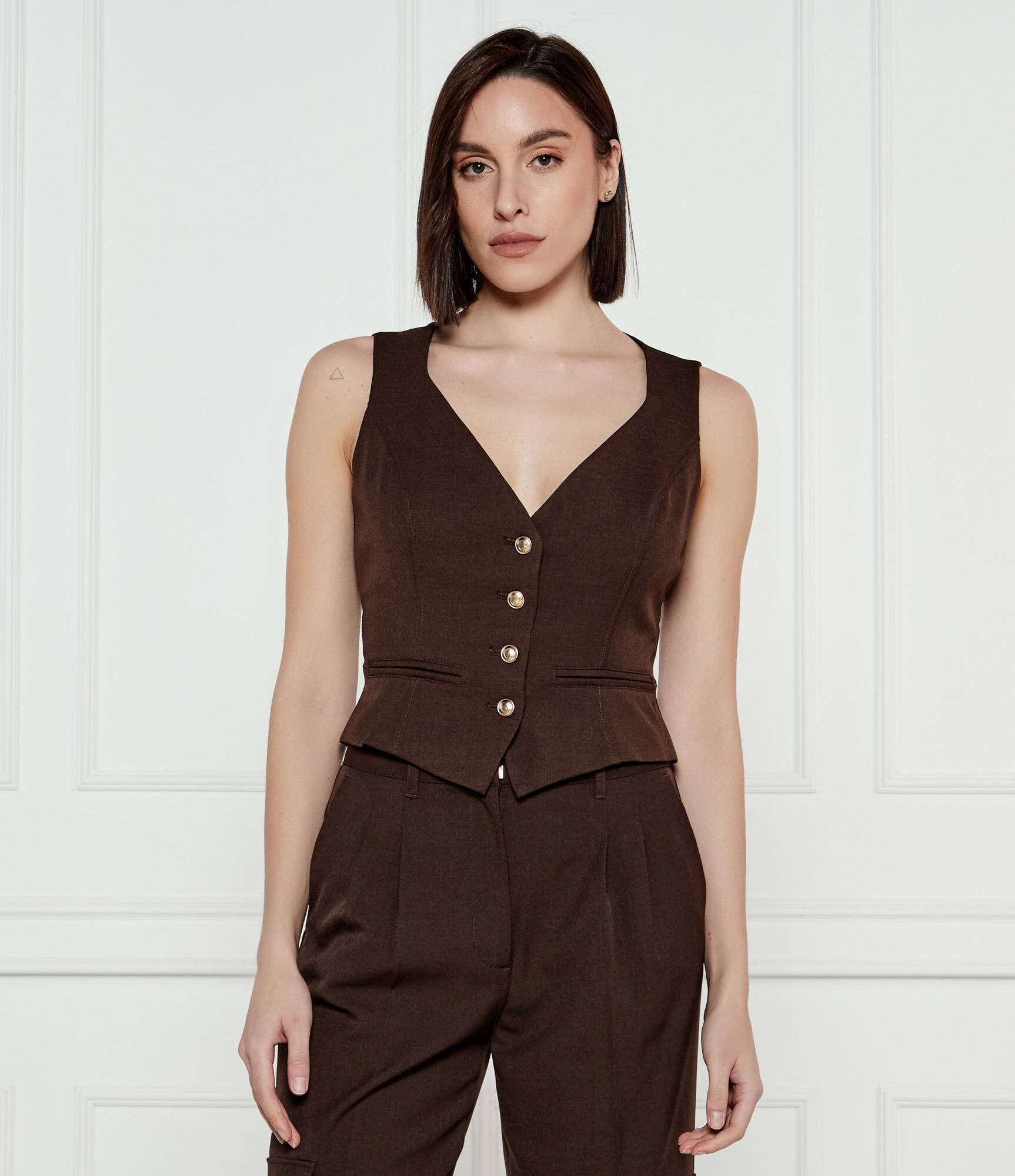 GUESS Kamizelka Matea | Slim Fit