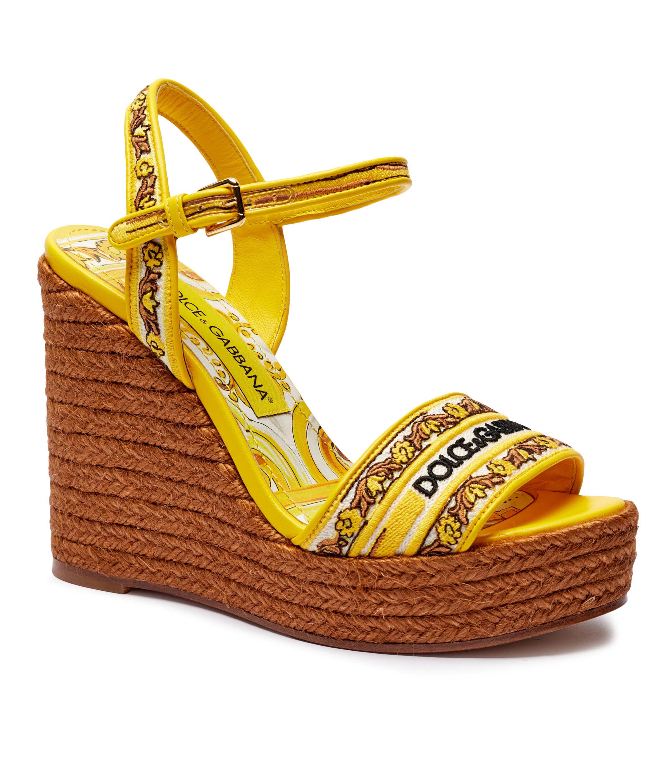 Dolce & Gabbana Skórzane koturny