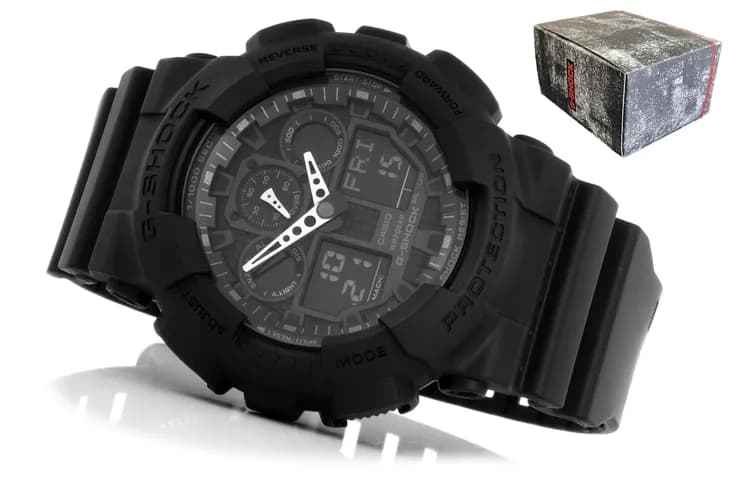 ZEGAREK MĘSKI CASIO G-SHOCK GA-100-1A1ER SPORTOWY + BOX